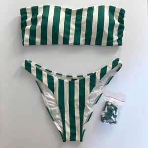 Green/White Bikini set